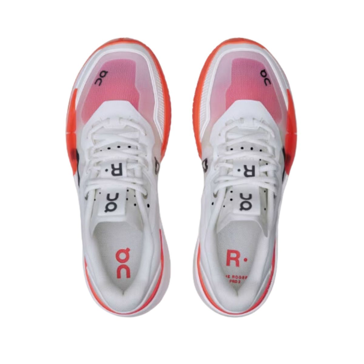 On Running The Roger Pro 2 - Branco/Vermelho