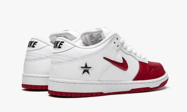 Dunk Low "Supreme Jewel Swoosh Red"