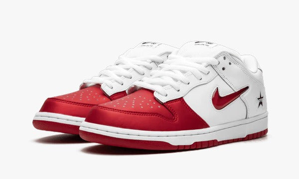 Dunk Low "Supreme Jewel Swoosh Red"