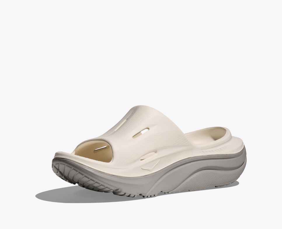 Hoka Ora Recovery Slide 3 -  Alabaster / Stardust