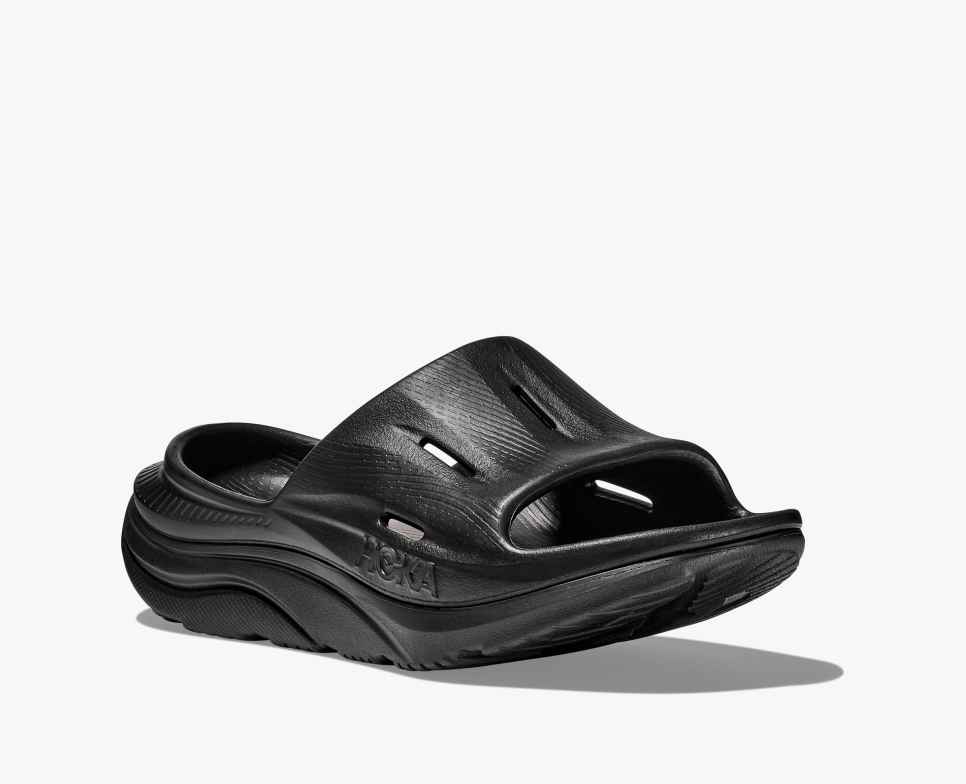 Hoka Ora Recovery Slide 3 -  black