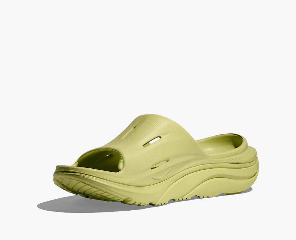 Hoka Ora Recovery Slide 3 - honeydew / honeydew