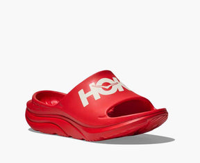 Hoka Ora Athletic Slide 3 - vermillion / white