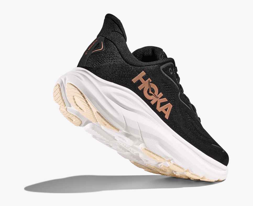 Hoka Clifton 10 black / rose gold