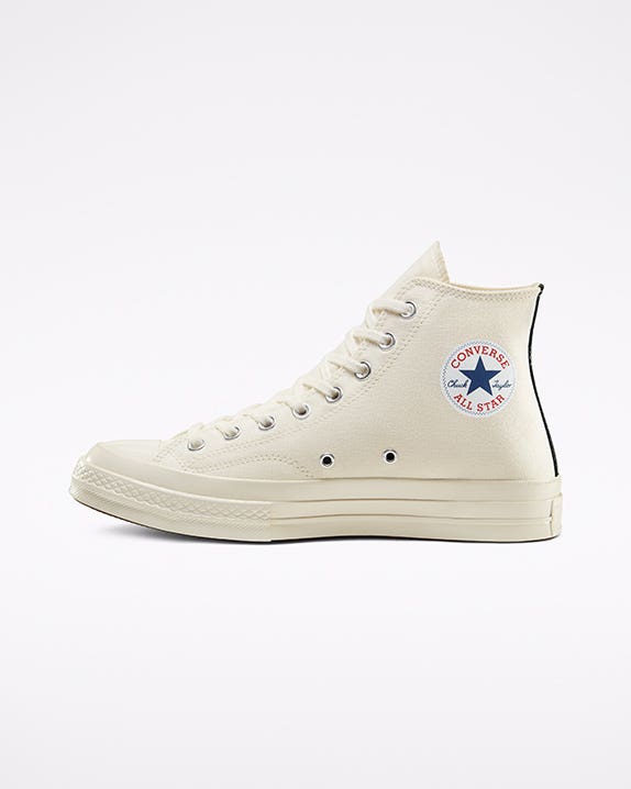 Comme des Garçons PLAY x Converse Chuck 70 White