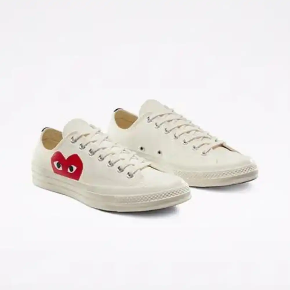 Comme des Garçons PLAY x Converse Chuck 70 Low White