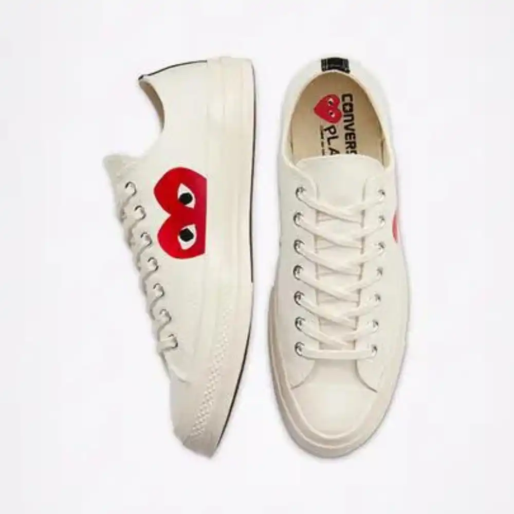 Comme des Garçons PLAY x Converse Chuck 70 Low White