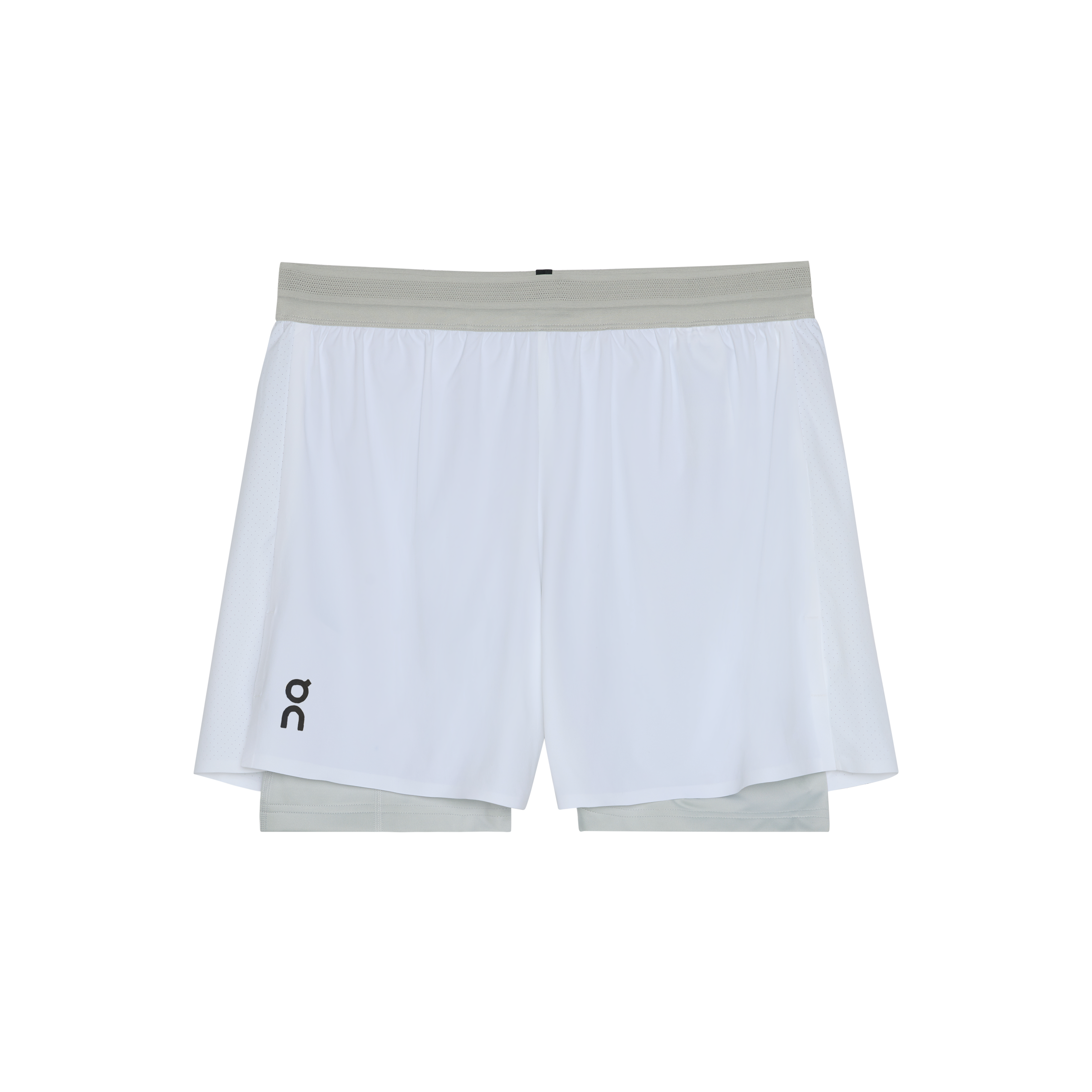 5" Performance 2/1 Shorts White | Glacier - On Runnig