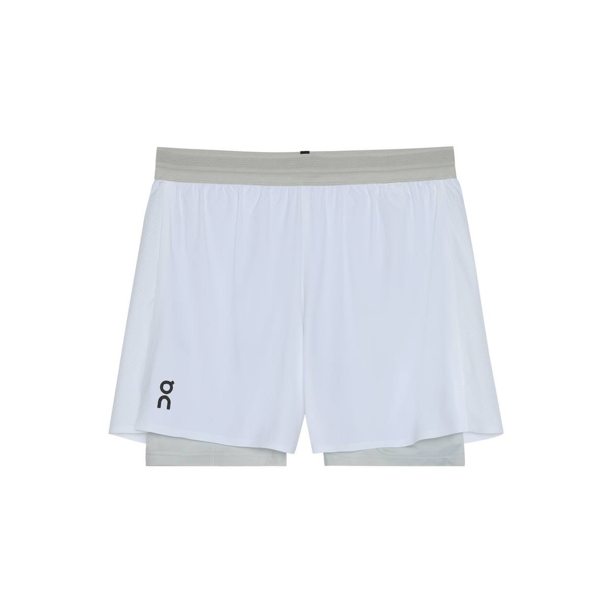 5" Performance 2/1 Shorts White | Glacier - On Runnig
