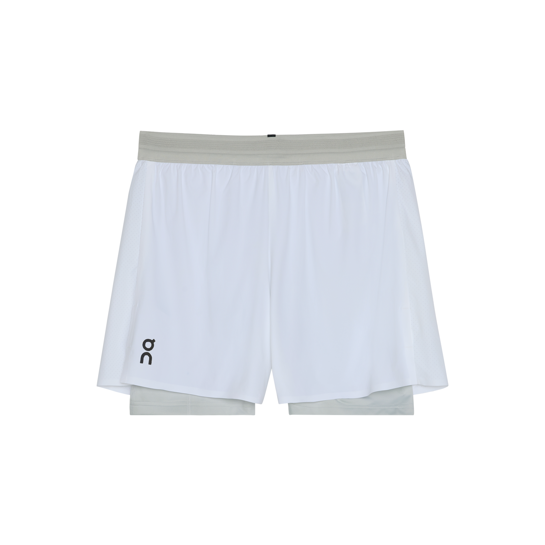 5" Performance 2/1 Shorts White | Glacier - On Runnig