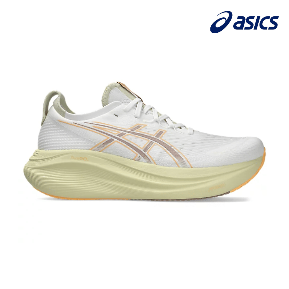 ASICS Gel-Nimbus 27 Wide - White / Fawn