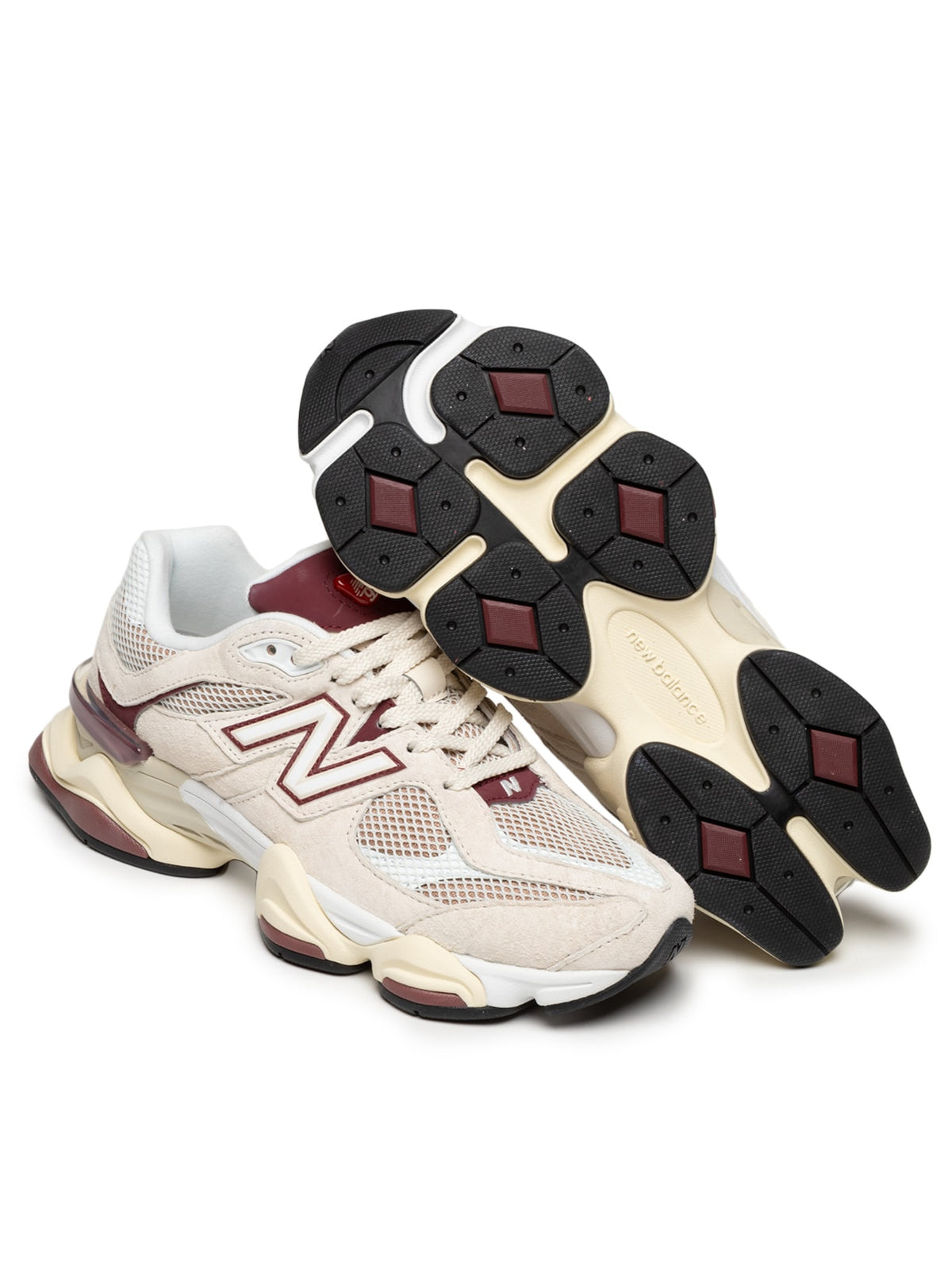 New Balance 9060  Linen Burgundy