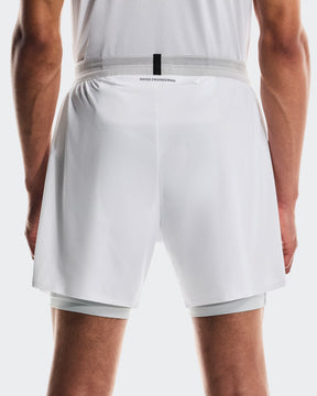 5" Performance 2/1 Shorts White | Glacier - On Runnig