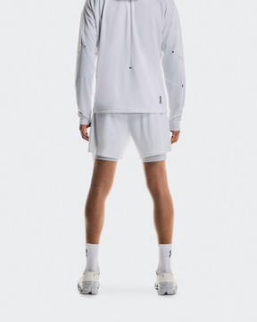 5" Performance 2/1 Shorts White | Glacier - On Runnig