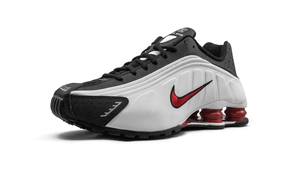 Shox R4 "white black and red"