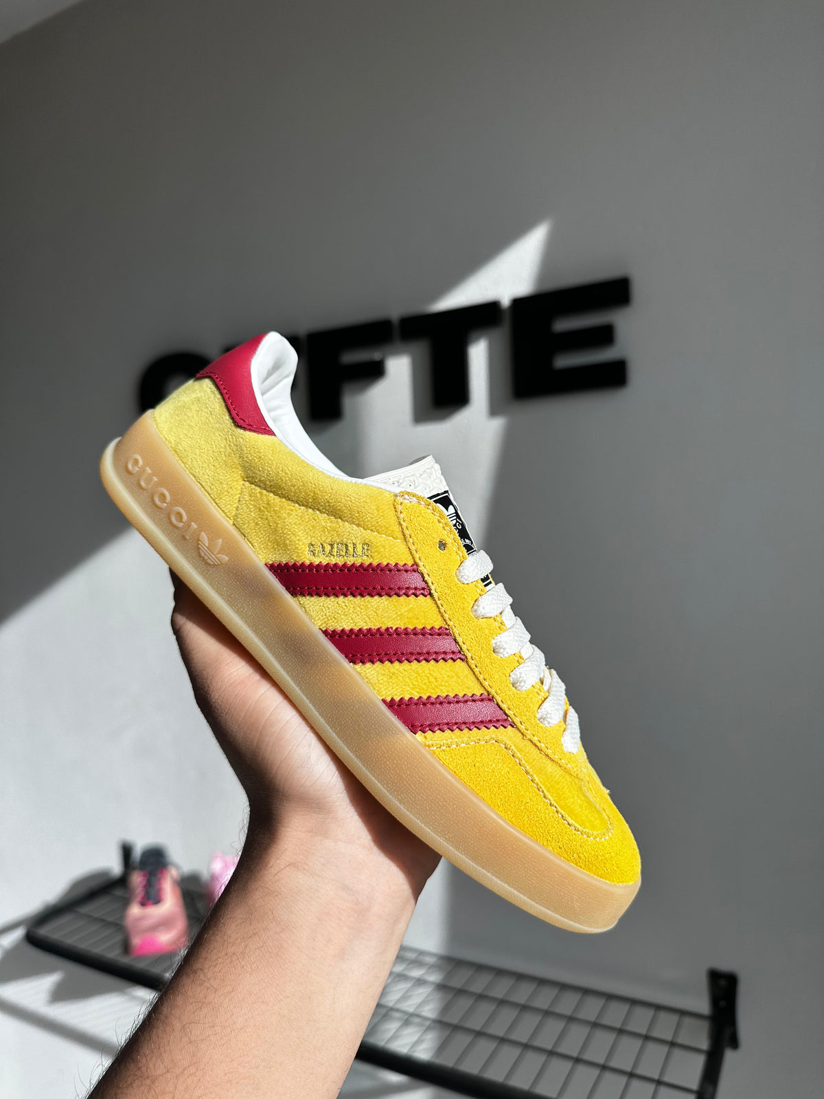 Adidas x Gucci Gazelle Yellow