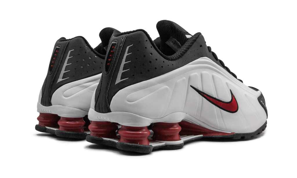 Shox R4 "white black and red"