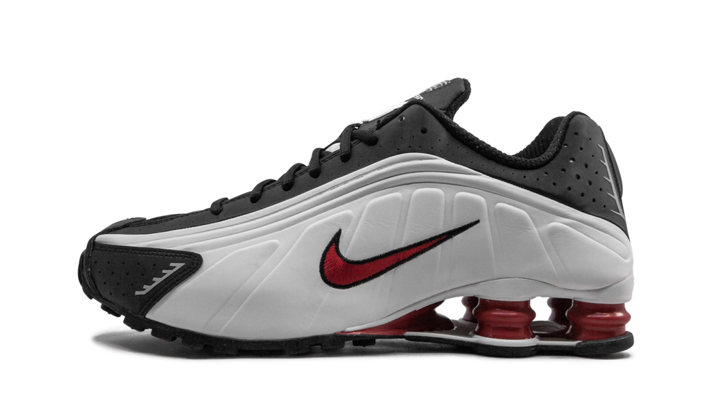 Shox R4 "white black and red"