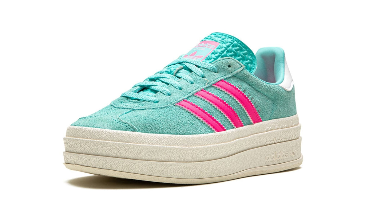 Adidas Gazelle Bold "Flash Aqua / Lucid Pink"