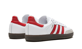 Adidas Samba Vegan "White and Better Scarlet"