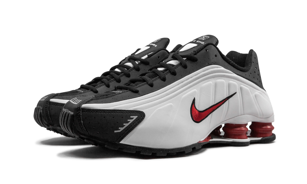 Shox R4 "white black and red"