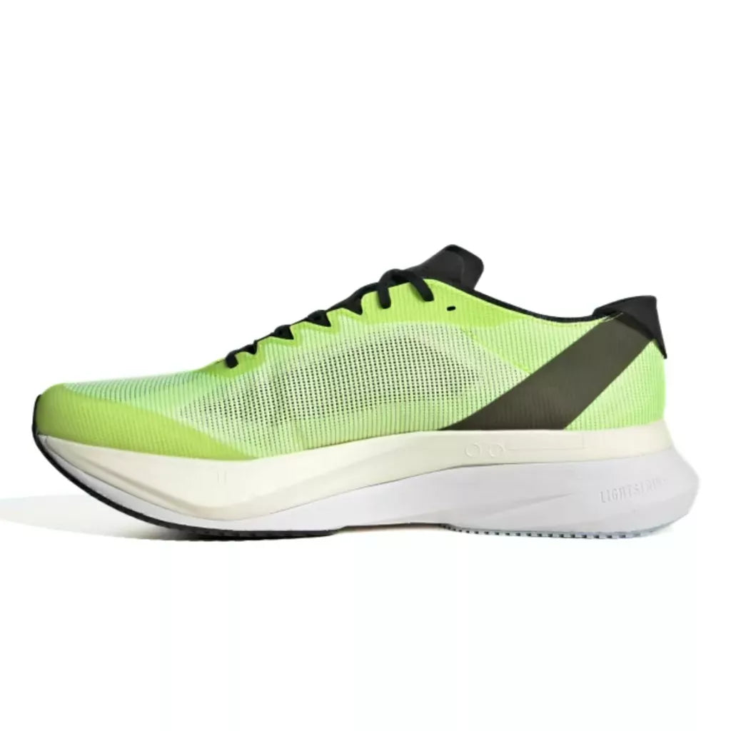 Adizero Boston 12 - White / Core Black / Lucid Lemon