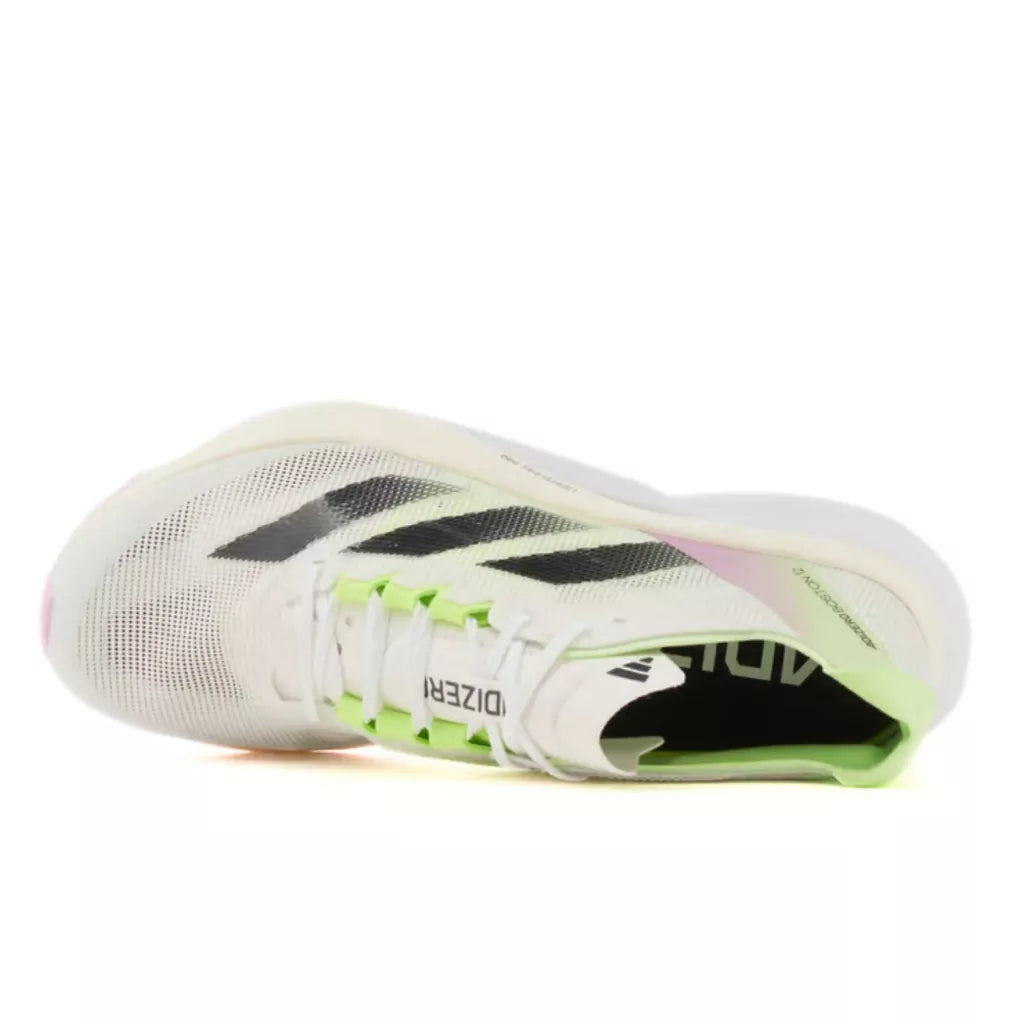 Adizero Boston 12 - White Cloud/With Black/Green Spark